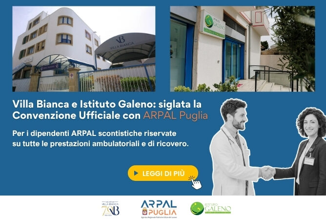 Villa Bianca e Istituto Galeno: siglata la Convenzione Ufficiale con ARPAL Puglia